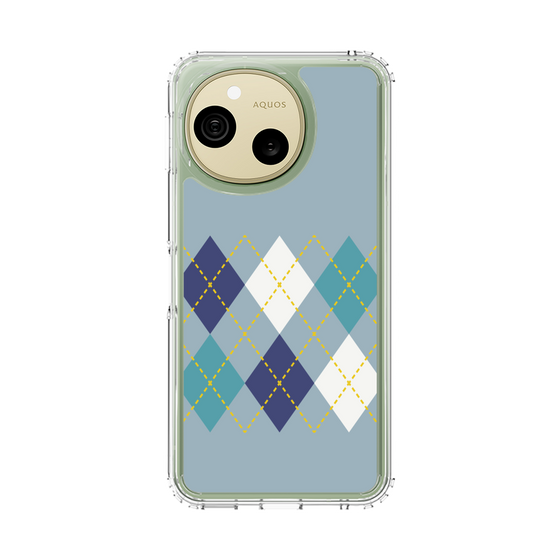 スリムプロテクションケース［ Nordic Argyle - Blue ］
