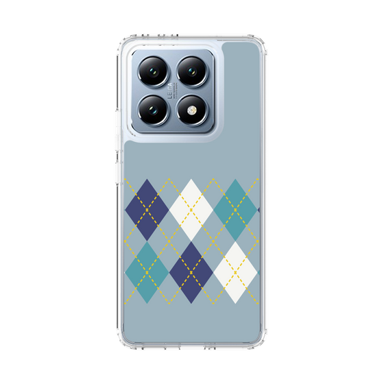 スリムプロテクションケース［ Nordic Argyle - Blue ］