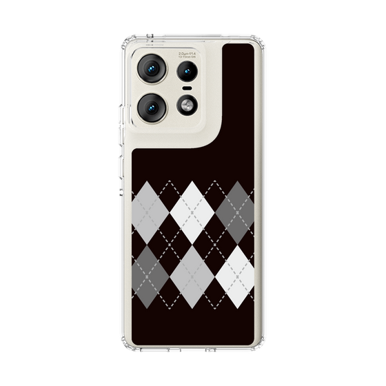 スリムプロテクションケース［ Nordic Argyle - Black ］
