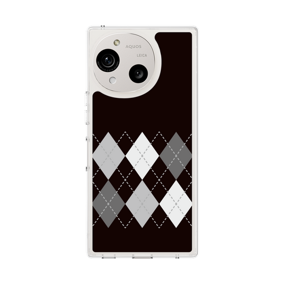 スリムプロテクションケース［ Nordic Argyle - Black ］