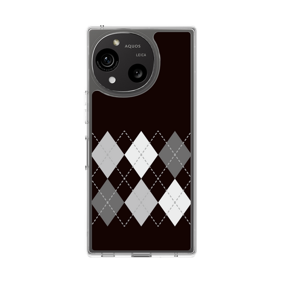 スリムプロテクションケース［ Nordic Argyle - Black ］