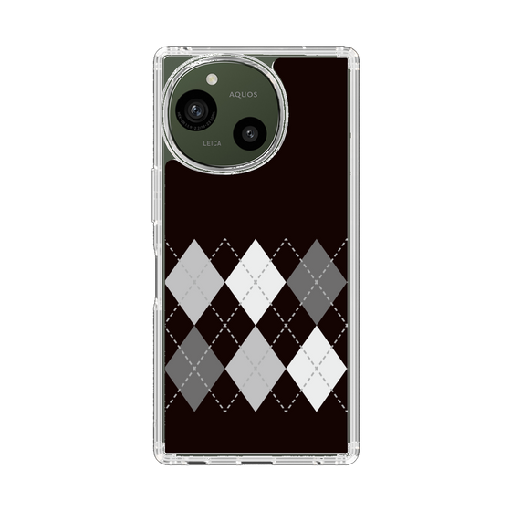 スリムプロテクションケース［ Nordic Argyle - Black ］