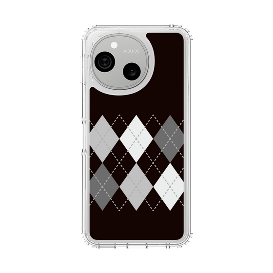 スリムプロテクションケース［ Nordic Argyle - Black ］