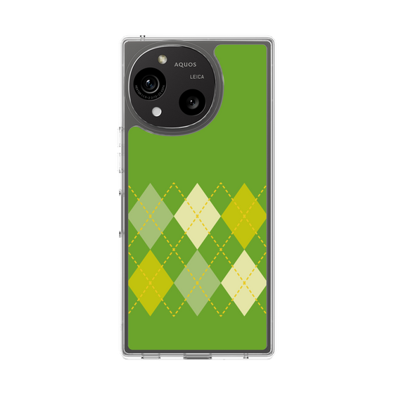 スリムプロテクションケース［ Nordic Argyle - Green ］