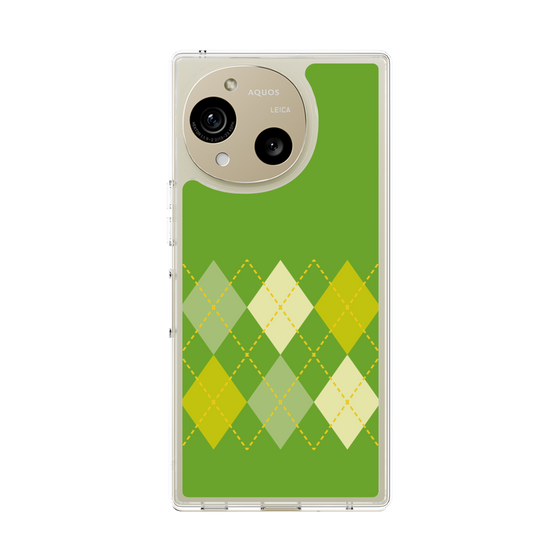 スリムプロテクションケース［ Nordic Argyle - Green ］
