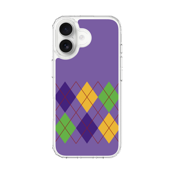スリムプロテクションケース［ Nordic Argyle - Purple ］