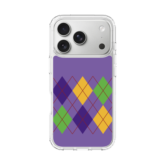 スリムプロテクションケース［ Nordic Argyle - Purple ］