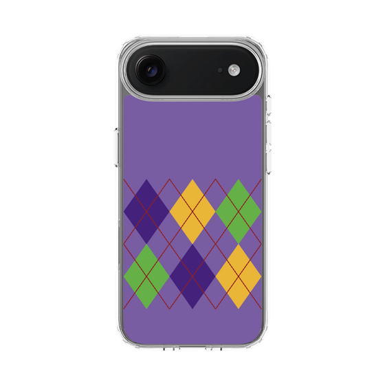 スリムプロテクションケース［ Nordic Argyle - Purple ］