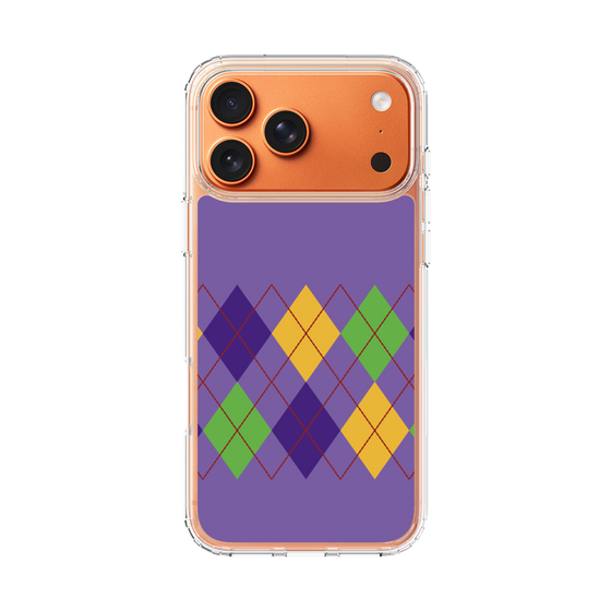 スリムプロテクションケース［ Nordic Argyle - Purple ］