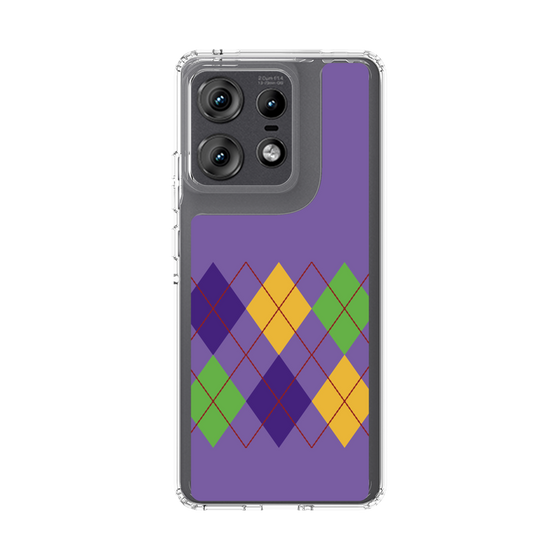 スリムプロテクションケース［ Nordic Argyle - Purple ］