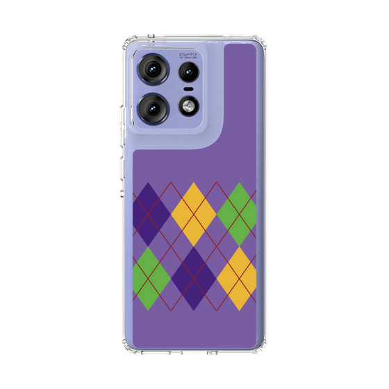 スリムプロテクションケース［ Nordic Argyle - Purple ］