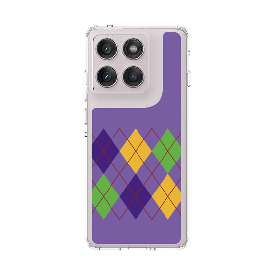 スリムプロテクションケース［ Nordic Argyle - Purple ］