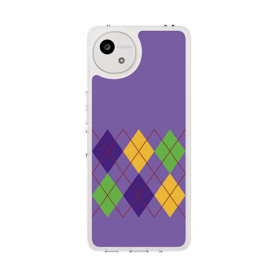 スリムプロテクションケース［ Nordic Argyle - Purple ］