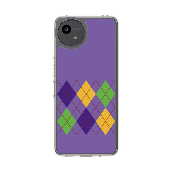 スリムプロテクションケース［ Nordic Argyle - Purple ］