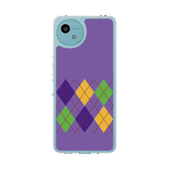 スリムプロテクションケース［ Nordic Argyle - Purple ］