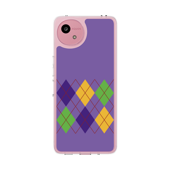 スリムプロテクションケース［ Nordic Argyle - Purple ］