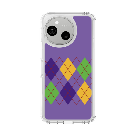 スリムプロテクションケース［ Nordic Argyle - Purple ］