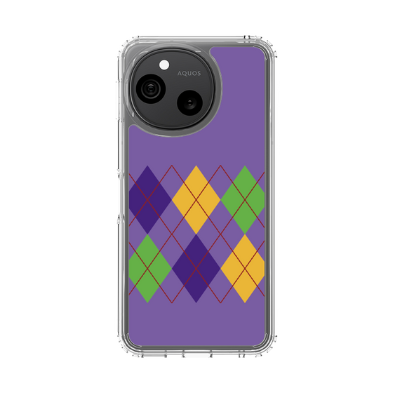 スリムプロテクションケース［ Nordic Argyle - Purple ］