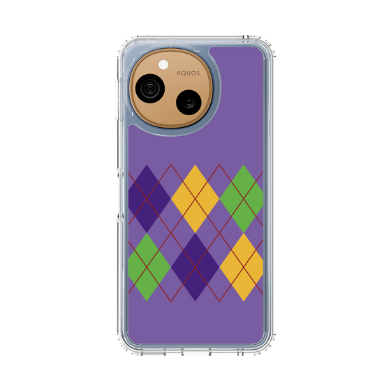 スリムプロテクションケース［ Nordic Argyle - Purple ］