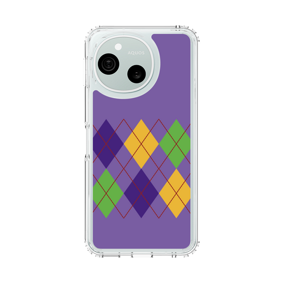 スリムプロテクションケース［ Nordic Argyle - Purple ］