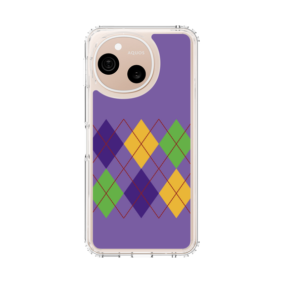 スリムプロテクションケース［ Nordic Argyle - Purple ］