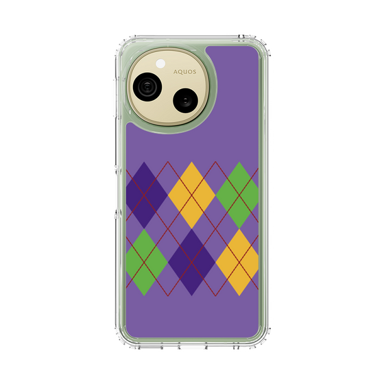 スリムプロテクションケース［ Nordic Argyle - Purple ］