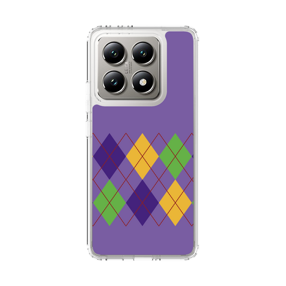 スリムプロテクションケース［ Nordic Argyle - Purple ］