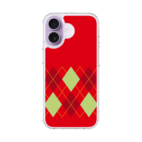 スリムプロテクションケース［ Nordic Argyle - Red ］