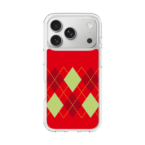 スリムプロテクションケース［ Nordic Argyle - Red ］