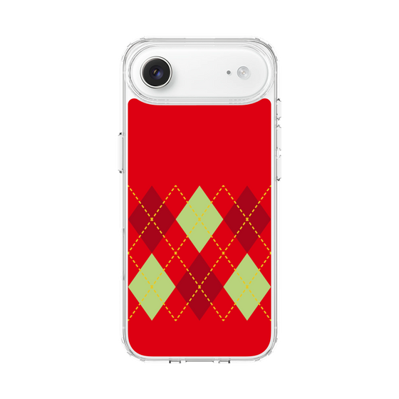スリムプロテクションケース［ Nordic Argyle - Red ］