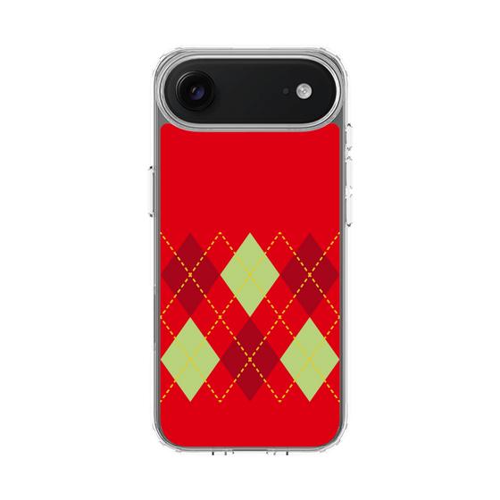 スリムプロテクションケース［ Nordic Argyle - Red ］