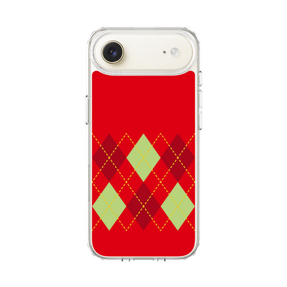 スリムプロテクションケース［ Nordic Argyle - Red ］