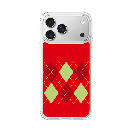 スリムプロテクションケース［ Nordic Argyle - Red ］