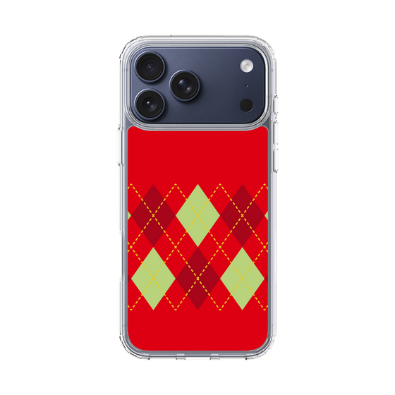スリムプロテクションケース［ Nordic Argyle - Red ］