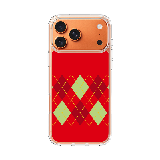 スリムプロテクションケース［ Nordic Argyle - Red ］
