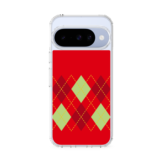 スリムプロテクションケース［ Nordic Argyle - Red ］