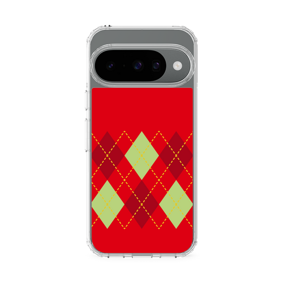 スリムプロテクションケース［ Nordic Argyle - Red ］
