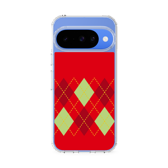 スリムプロテクションケース［ Nordic Argyle - Red ］