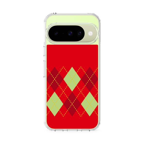 スリムプロテクションケース［ Nordic Argyle - Red ］