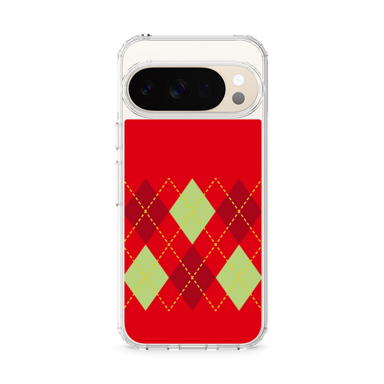 スリムプロテクションケース［ Nordic Argyle - Red ］