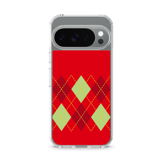 スリムプロテクションケース［ Nordic Argyle - Red ］