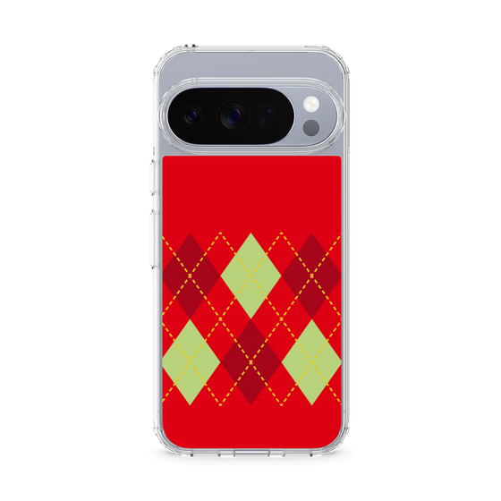 スリムプロテクションケース［ Nordic Argyle - Red ］