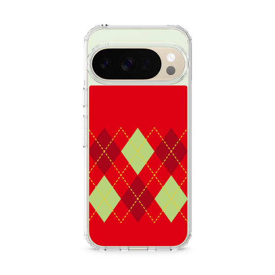 スリムプロテクションケース［ Nordic Argyle - Red ］