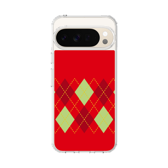 スリムプロテクションケース［ Nordic Argyle - Red ］