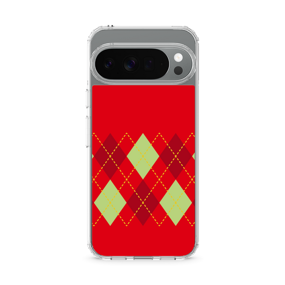 スリムプロテクションケース［ Nordic Argyle - Red ］