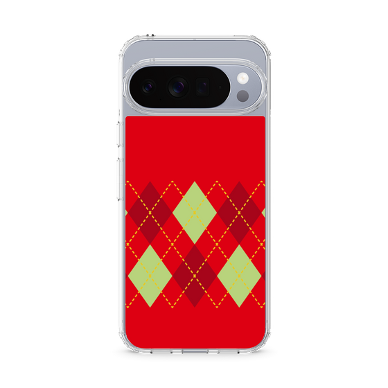 スリムプロテクションケース［ Nordic Argyle - Red ］