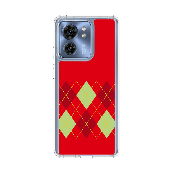 スリムプロテクションケース［ Nordic Argyle - Red ］