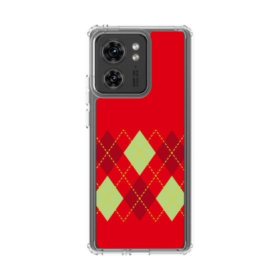スリムプロテクションケース［ Nordic Argyle - Red ］