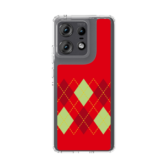 スリムプロテクションケース［ Nordic Argyle - Red ］