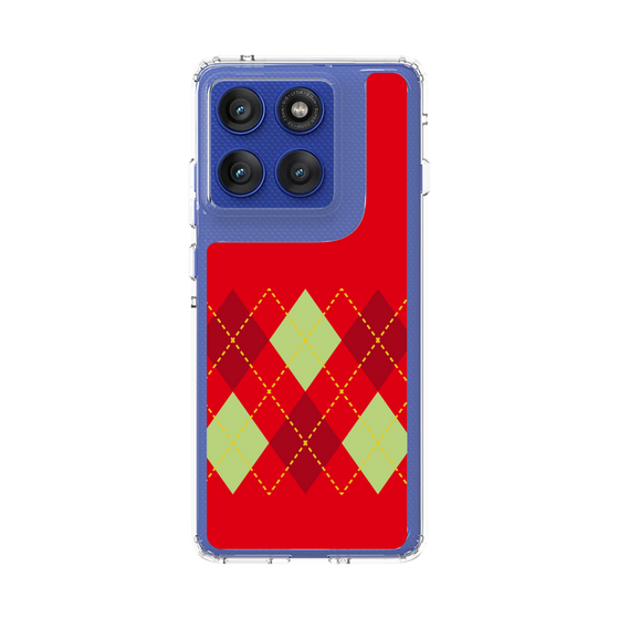 スリムプロテクションケース［ Nordic Argyle - Red ］